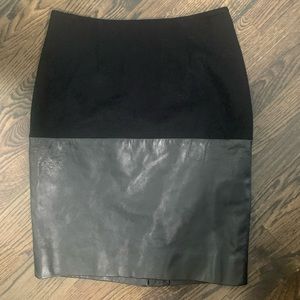 NWT Prabal Gurung Lambskin and Cotton Skirt Sz 8